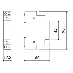 RELE  IMPULSI MODULO 1 DIN 230V
