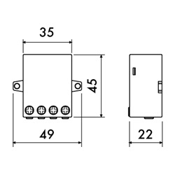 RELE  IMPULSI 230V CON PREDISPOSIZI