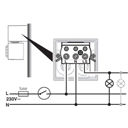 RILEV. MOVIM. PARETE IP54 CUBE ANTR