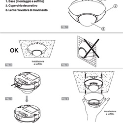 RILEVATORE DI MOVIMENTO DA SOFFITTO