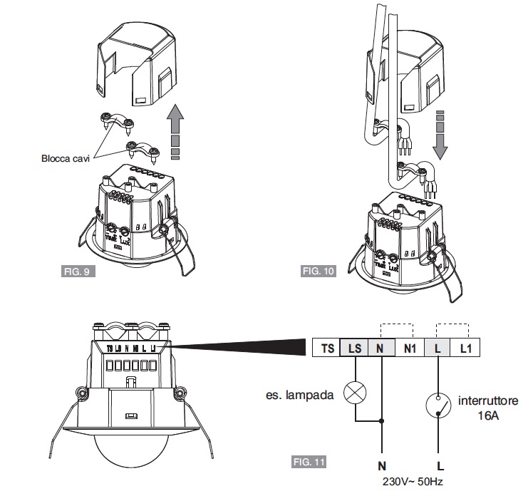 RILEVATORE MOVIMENTO CONTROSOFFITTO