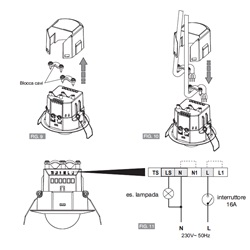 RILEVATORE MOVIMENTO CONTROSOFFITTO