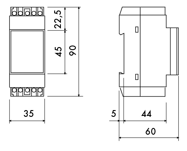 TRASFORMATORE MODUL. 10VA 230 12-12-24V
