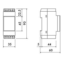 TRASFORMATORE MODUL. 10VA 230 12-12-24V