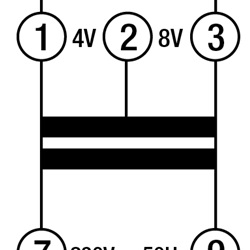 TRASF.MODUL. 15VA 230 4-8-12V