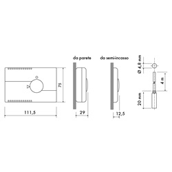 TERMOSTATA ELETTRONICO PARETE