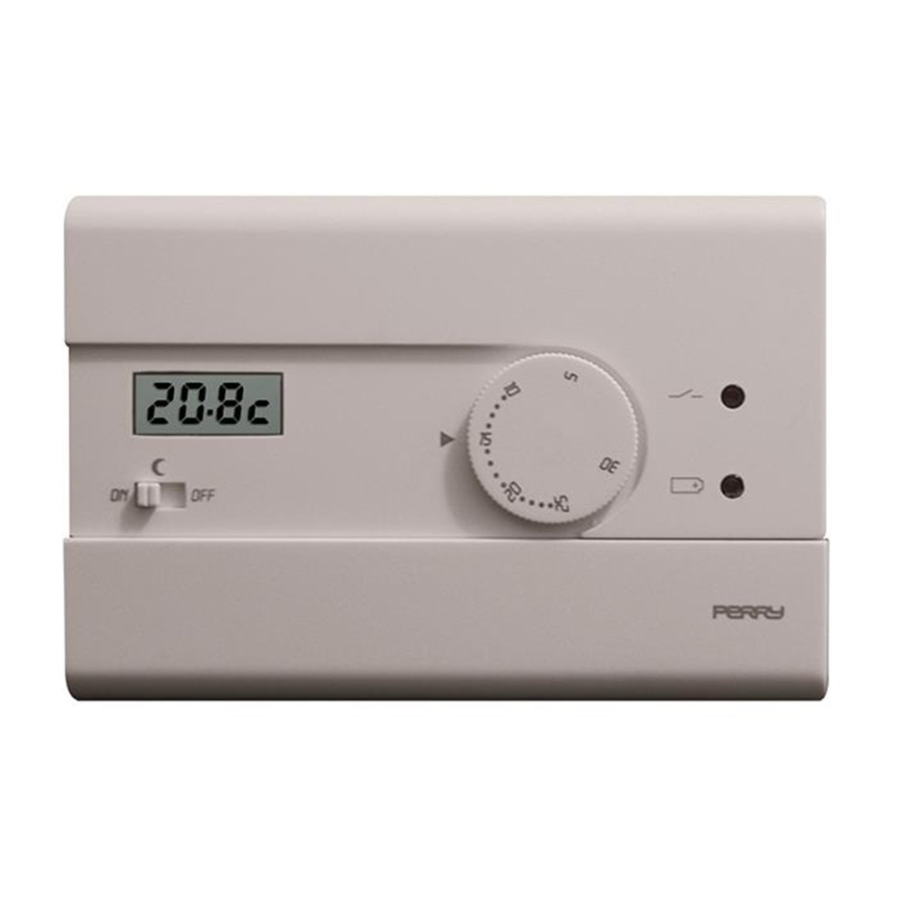 Termostato da parete Perry Slim Bianco