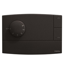 Termostato elettronico da parete ZEFIRO 230V con manopola regolazione temperatura per riscaldamento ambienti residenziali e uffici