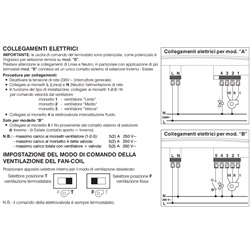 TERMOSTATO ZEFIRO PARETE FANCOIL