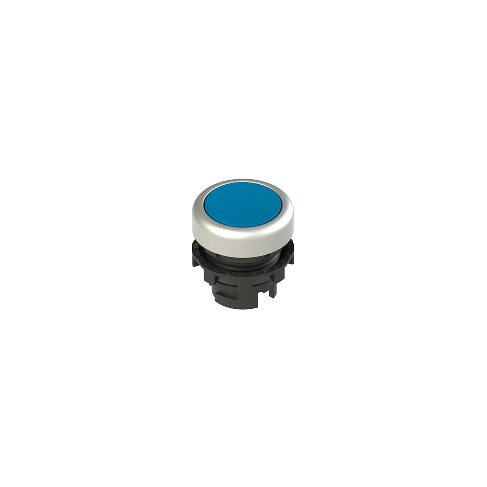 PULSANTE LUMINOSO RASATO BLU