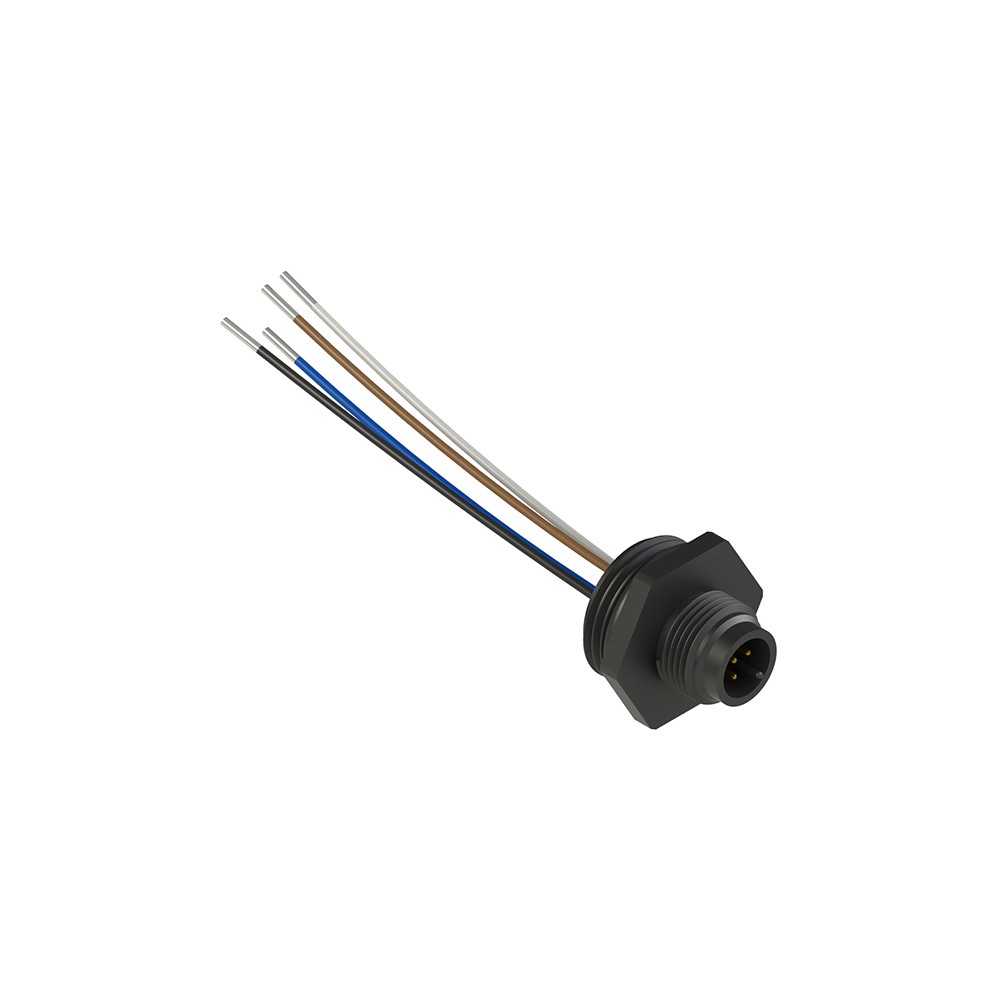 CONNETTORE PLASTICO 5 POLI M12 PER
