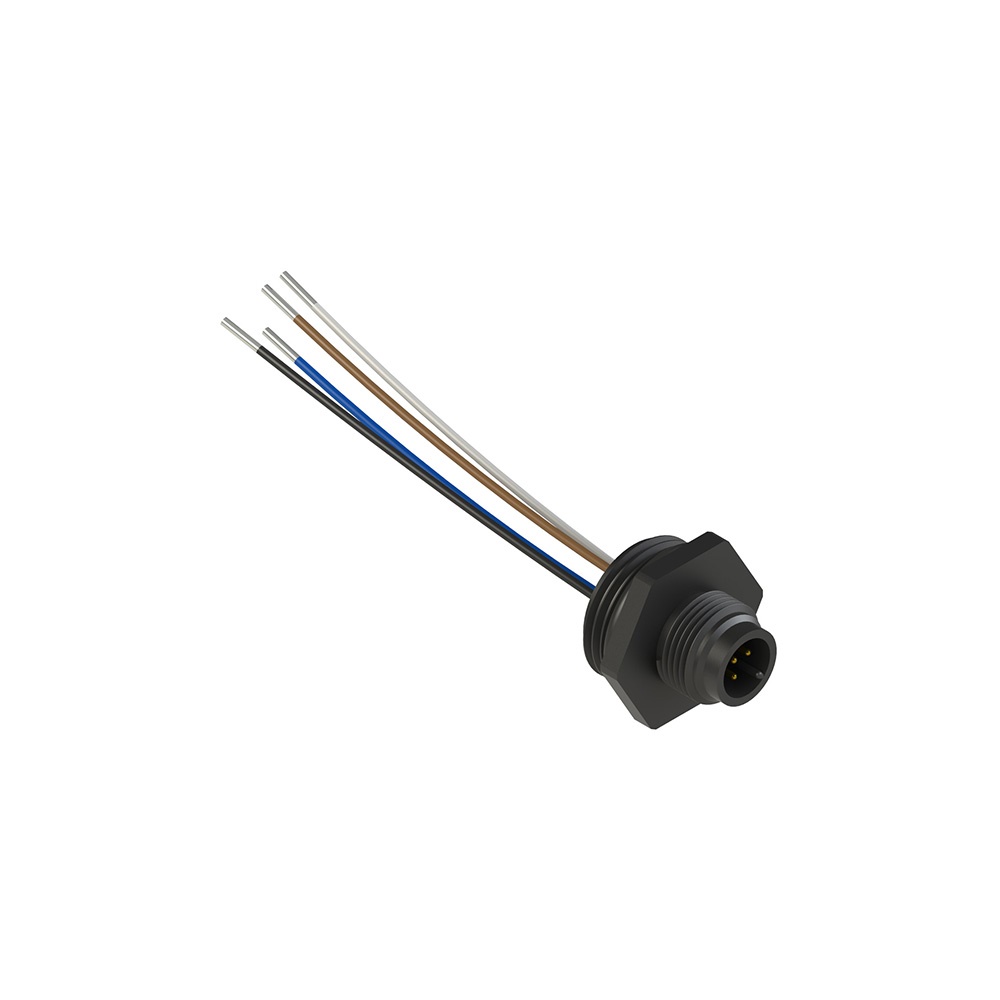 CONNETTORE PLASTICO 5 POLI M12 PER