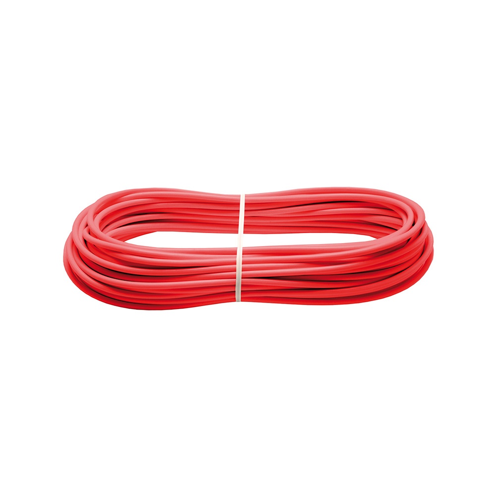 FUNE ACCIAIO PLASTIFICATA ROSSA 20M
