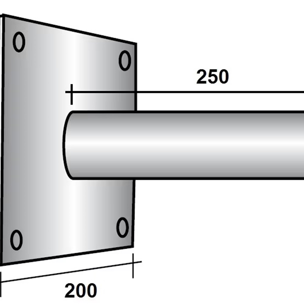 STAFFA A MURO PER ARMATURE