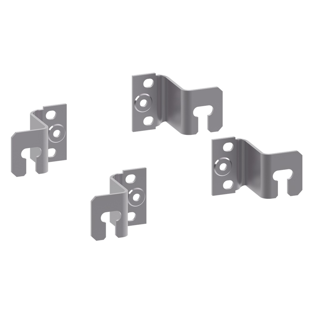Staffa a L altezza 40 mm set 4 pezzi supporto strutturale montaggio elettrico