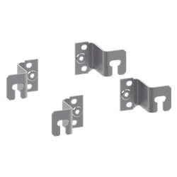 Staffa a L altezza 40 mm set 4 pezzi supporto strutturale montaggio elettrico