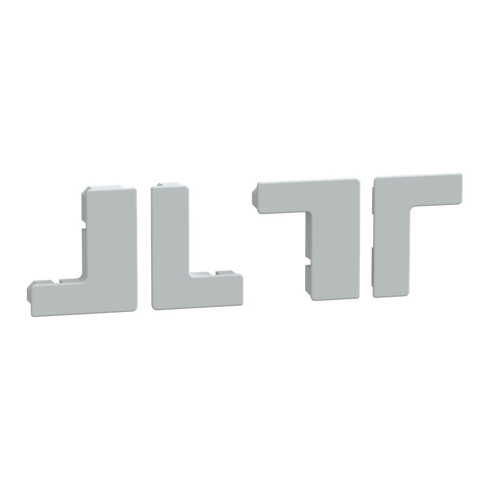 Otturatore angolare termoplastico grigio RAL 7035 set 4 pezzi per sigillatura cassetta PanelSeT PLM 43/54