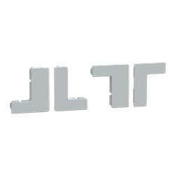 Otturatore angolare termoplastico grigio RAL 7035 set 4 pezzi per sigillatura cassetta PanelSeT PLM 43/54