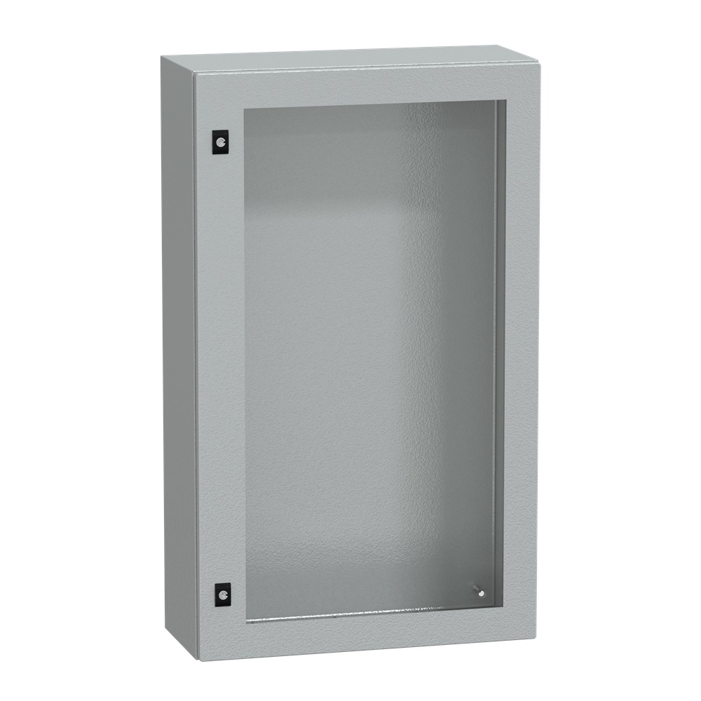 Cassetta acciaio montaggio parete 1000x600x250 mm porta vetro trasparente IP66 IK08
