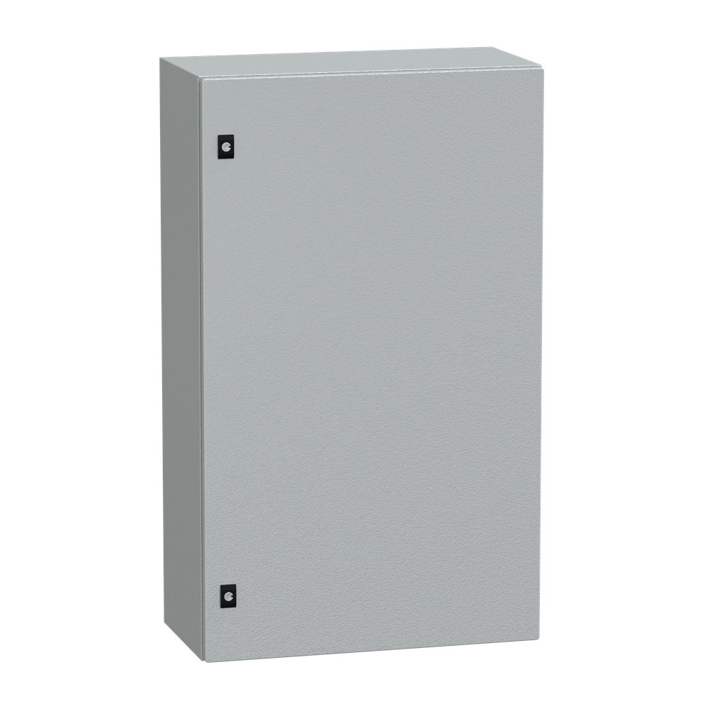 Cassetta acciaio montaggio parete 1000x600x300 porta piena IP66 IK08 grigio RAL7035