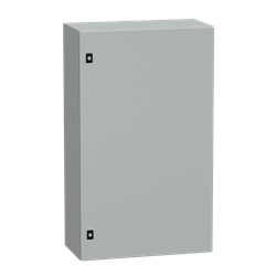 Cassetta acciaio montaggio parete 1000x600x300 porta piena IP66 IK08 grigio RAL7035