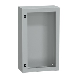 Cassetta acciaio montaggio parete 1000x600x300 porta vetro trasparente IP66 IK08
