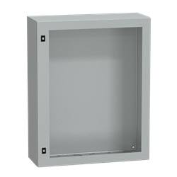 Cassetta acciaio PanelSeT CRN 1000x800x300 mm porta vetro trasparente IP66 IK08 montaggio parete