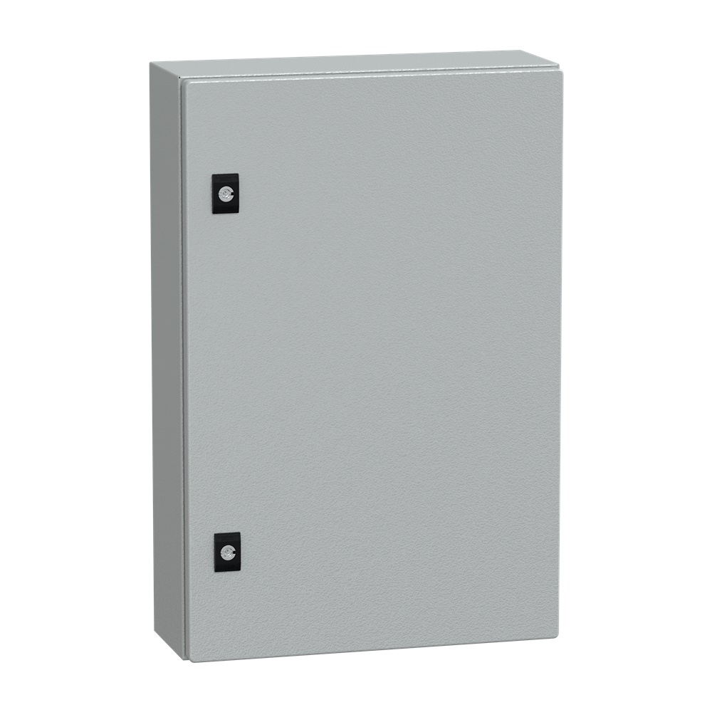 Cassetta acciaio montaggio parete 600x400x150 mm porta piena vetro IP66 IK08