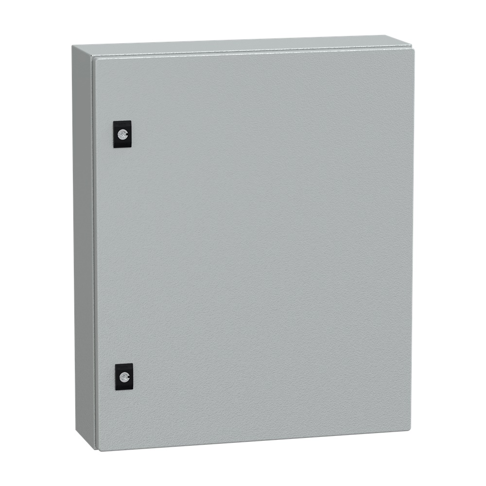 Cassetta compatta PanelSeT CRN 600x500x150 mm porta piena serratura IP66 IK10 acciaio galvanizzato per montaggio a parete