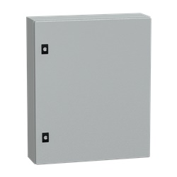 Cassetta compatta PanelSeT CRN 600x500x150 mm porta piena serratura IP66 IK10 acciaio galvanizzato per montaggio a parete