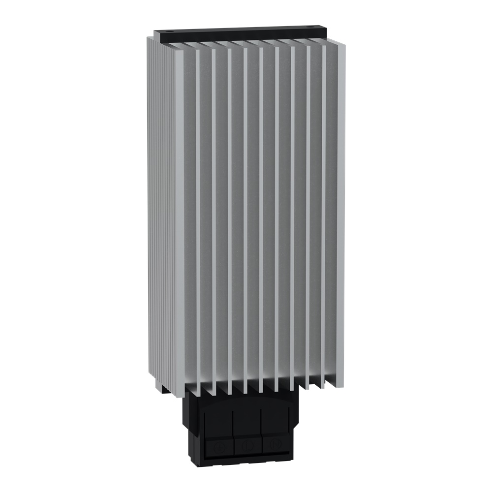 Resistenza anticondensa 55W 12-24V DC con sonda termica PTC montaggio guida DIN IP20 isolamento alluminio