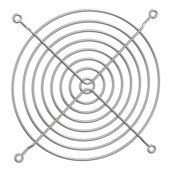 Griglia protezione interna 114mm acciaio per ventola ClimaSys CV uso industriale