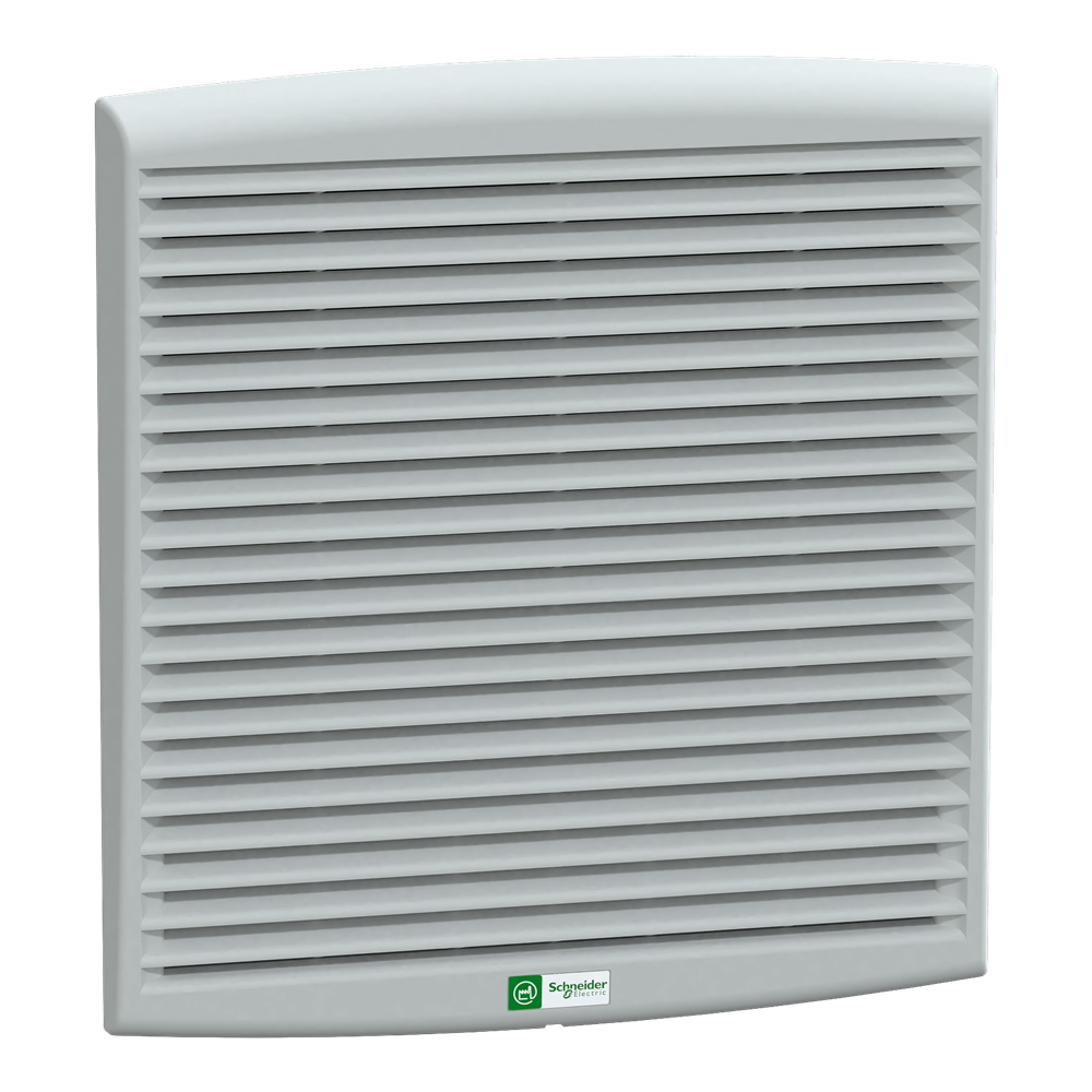 Ventilatore 582 m3/h 115V grigio RAL7035 con filtro IP54 291x291 mm