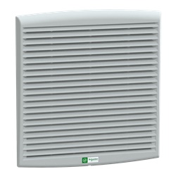 Ventilatore 582 m3/h 115V grigio RAL7035 con filtro IP54 291x291 mm