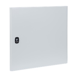 Porta piena acciaio RAL7035 800x600 mm IP66 per armadi Spacial S3D serratura doppia barra