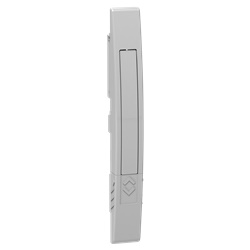 Maniglia standard ricambio grigia RAL 7035 poliammide 6 fibra vetro per porta PanelSeT PLA con serratura