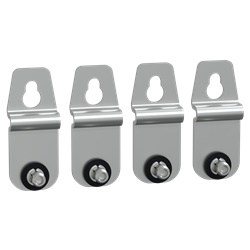 Staffa fissaggio parete acciaio inox AISI 304L resistente uso elettrico industriale