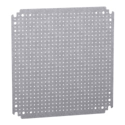 Pannello microperforato 400x400 mm acciaio zincato per montaggio cassette PanelSeT CNR S3D S3X PLM