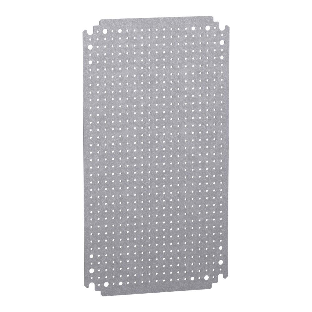 Pannello microperforato acciaio zincato 500x300 mm per montaggio multifunzione PanelSeT CNR S3D S3X PLM