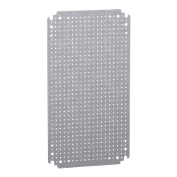 Pannello microperforato acciaio zincato 500x300 mm per montaggio multifunzione PanelSeT CNR S3D S3X PLM