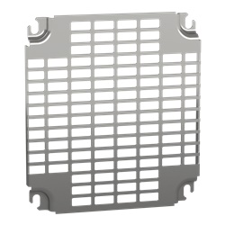 Pannello preforato zincato 300x250 mm per cassetta armadio Telequick montaggio multifunzione