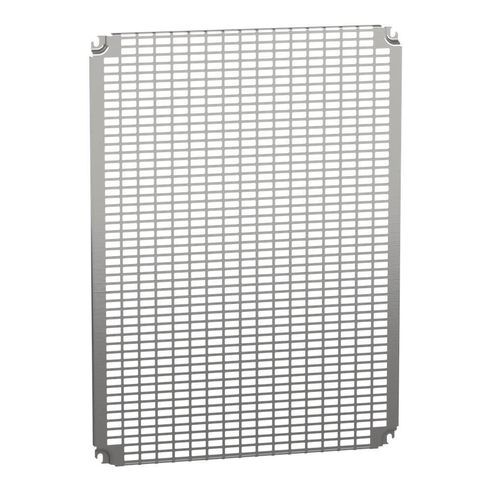 Pannello preforato acciaio zincato 800x600 mm per cassette montaggio multifunzione