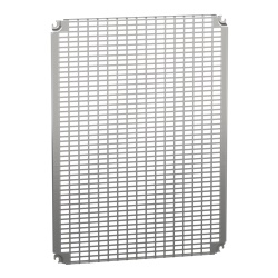 Pannello preforato acciaio zincato 800x600 mm per cassette montaggio multifunzione