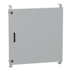 Porta interna alluminio RAL 7035 750x750 mm IP con serrature doppia barra per quadro elettrico PanelSeT PLA