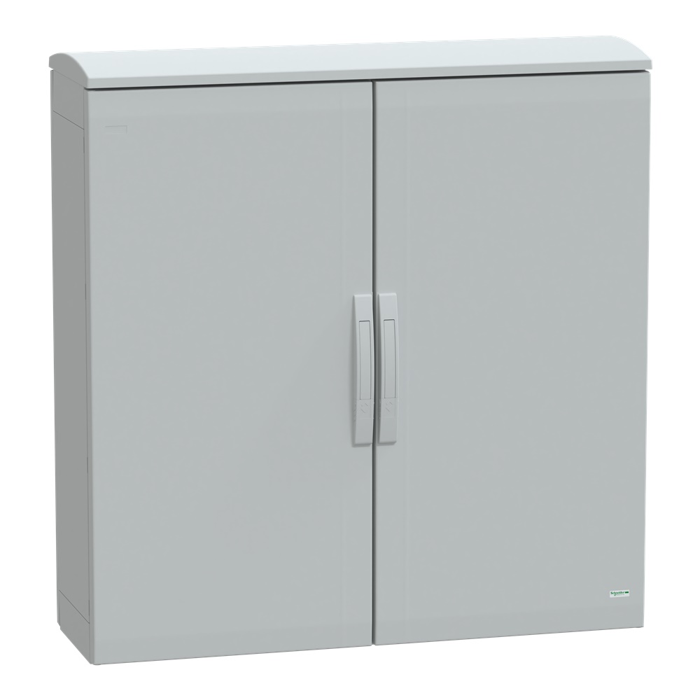 Armadio in poliestere, Thalassa PLA, porta piena, tetto ventilato, 1000x1000x320 mm, IP44, IK10