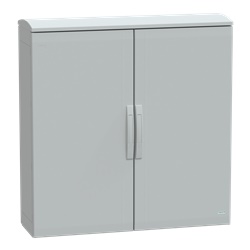 Armadio in poliestere, Thalassa PLA, porta piena, tetto ventilato, 1000x1000x320 mm, IP44, IK10