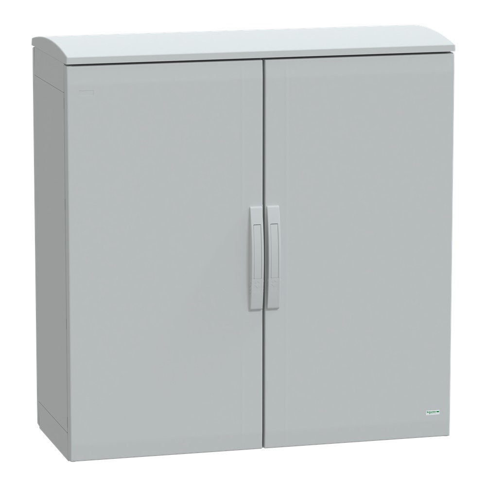 Armadio in poliestere, Thalassa PLA, porta piena, tetto ventilato, 1000x1000x420 mm, IP44, IK10