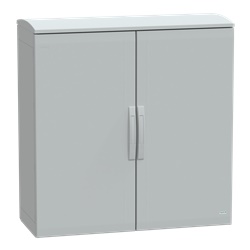 Armadio in poliestere, Thalassa PLA, porta piena, tetto ventilato, 1000x1000x420 mm, IP44, IK10