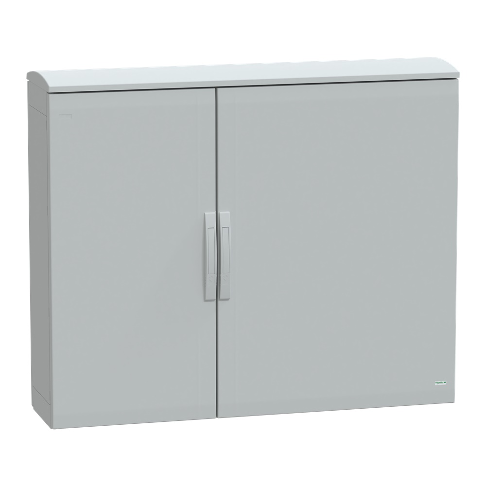Armadio in poliestere, Thalassa PLA, porta piena, tetto ventilato, 1000x1250x320 mm, IP44, IK10