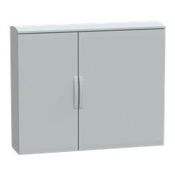 Armadio in poliestere, Thalassa PLA, porta piena, tetto ventilato, 1000x1250x320 mm, IP44, IK10